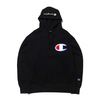 Champion PULLOVER HOODED SWEATDHIRT BLACK C3-R101-090画像