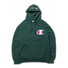 Champion PULLOVER HOODED SWEATDHIRT DARK GREEN C3-R101-570画像