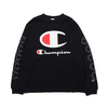 Champion × ATMOS LAB L/S T-SHIRT BLACK C8-R410-090画像