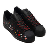 adidas SUPERSTAR W CORE BLACK/FOOTWEAR WHITE/GLORY PINK FV3288画像