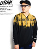 LEFLAH HALF ZIP BLEACH SWEAT -BLACK- LEFSW01-2001SSB画像