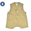 POST OVERALLS 1512 P/C TYPEWRITER ROYAL TRAVELER VEST khaki画像