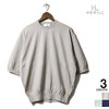 HERILL COTTON CREWNECK SHORTSLEEVE SWEATER画像