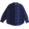 THE NORTH FACE PURPLE LABEL Plaid Patchwork Shirt N(NAVY) NT3000N画像