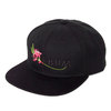 APPLEBUM Flower Logo Snapback Cap BLACK画像