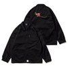 APPLEBUM Flower Logo Coverall Jacket BLACK画像