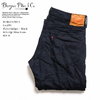 BURGUS PLUS Lot.850 15.3oz Indigo × Black Selvedge Slim Jeans 850-18画像
