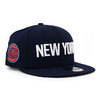 NEW ERA NEW YORK KNICKS CITY EDITION ON COURT SNAPBACK CAP NAVY DS12286129画像