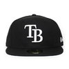 NEW ERA TAMPA BAY RAYS 59FIFTY BASIC FITTED CAP BLACK NR11591097画像
