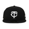 NEW ERA MINNESOTA TWINS 59FIFTY BASIC FITTED CAP BLACK NR11591134画像