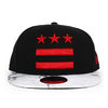 NEW ERA WASHINGTON WIZARDS CITY-SERIES ALTERNATE SNAPBACK BLACK WHITE NE11867331画像