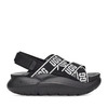 UGG Australia LA Cloud Sandal BLACK / LOGO 1110090-BCKL画像