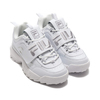 FILA Disruptor II Applique Womens WHITE/SILVER/WHITE F0498-0103画像