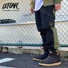 LEFLAH BI-COLOR CANVAS CARGO PANTS画像