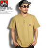 BEN DAVIS HENLEY NECK POCKET S/S TEE -CAMEL- C-0580003画像