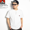 BEN DAVIS HENLEY NECK POCKET S/S TEE -WHITE- C-0580003画像
