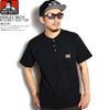 BEN DAVIS HENLEY NECK POCKET S/S TEE -BLACK- C-0580003画像
