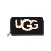 UGG W HONEY ZIP ARND WALLET SHEEP BLACK 1093571-BLK画像
