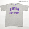 Champion T-1011 US T-SHIRT "NEW YORK UNIVERSITY" Made in U.S.A. C5-R301画像