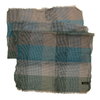 DAPPER'S Gingham Check Stole by V-FRAAS GREEN LOT1381画像