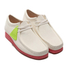 Clarks Wallabee Bright White 26148599画像