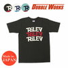 DUBBLE WORKS Lot 20237001-05 HEAVY WEIGHT FABRIC PRINTED T-SHIRT RILEY画像