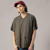 AVIREX FADE WASH LOOSE FIT CARGO POCKET V-NECK T 6103473画像