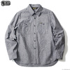 BLUCO CHAMBRAY WORK SHIRTS L/S (BLACK) OL-121-020画像