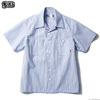 BLUCO STANDARD WORK SHIRTS S/S (SAX-NAY.STP) OL-108-020画像