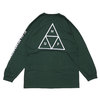 HUF ESSENTIALS TT L/S TEE SYCAMORE DARK GREEN画像