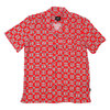 HUF ATELIER RESORT WOVEN S/S SHIRT RED画像