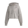 adidas LRG LOGO CROP HOODIE MIDIUM GRAY HEATHER/TRUE PINK FS7235画像