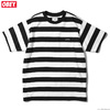 OBEY IDEALS ORGANIC WIDE STRIPE TEE (BLACK MULTI)画像