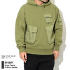 STUSSY Cargo Fleece Pullover Hoodie 218094画像