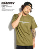 DOUBLE STEAL SQUARE FONT T-SHIRT -OLIVE- 902-14016画像