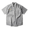 Prison Blues Work Shirt Hickory Short Sleeve w/Front Buttons画像
