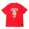 ATMOS LAB &times; THE SIMPSONS 2020 FAMILY TEE RED AL20S-PT01-RED画像