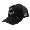 YOSHINORI KOTAKE DESIGN 444LOGO ZEBRA MESH CAP BLACK画像