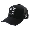 YOSHINORI KOTAKE DESIGN 3LOGO ZEBRA MESH CAP BLACK画像