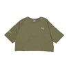 PUMA Evide Form Stripe Crop Tee DEEP LICHEN G 597397-60画像