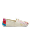 TOMS ALPARGATA Natural Sesame Street Vintage Crew Foil Printed Canvas 10013637画像