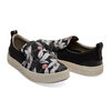 TOMS TRVL LITE SLIP-ON Black Floral Print 10013243画像