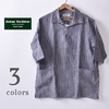 James Mortimer Half Sleeve Smock IRISH LINEN画像