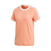 adidas 3 STRIPES TEE CHORK CORAL/WHITE FM3320画像