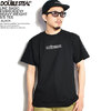 DOUBLE STEAL LINE BASIC EMBROIDERY HEAVY WEIGHT S/S T-SHIRT -BLACK- 902-12008画像