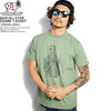 The Endless Summer TES MARIBU STAR DENIM T-SHIRT -GREEN GRAY- FH-0574332画像