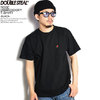 DOUBLE STEAL ROSE EMBROIDERY T-SHIRT -BLACK- 902-12010画像
