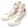 PLAY COMME des GARCONS × CONVERSE ALL STAR HI PCDG WHITE画像