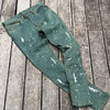 LEFLAH PAINT OVERDYE SKINNY DENIM -GREEN-画像