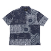 ATMOS LAB × MANASTASH BANDANA PATCHWORK OPENCOLLAR SHIRT NAVY AL20S-TP02画像